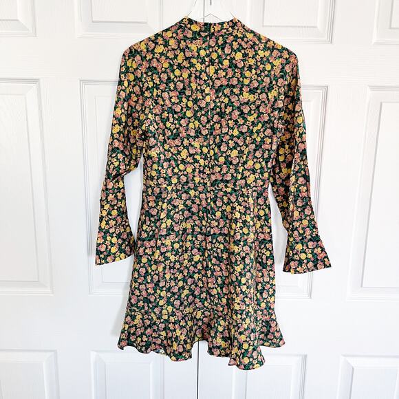 French Connection Aleezia Flavia Floral Print A-Line Mini Dress - Picture 8 of 8